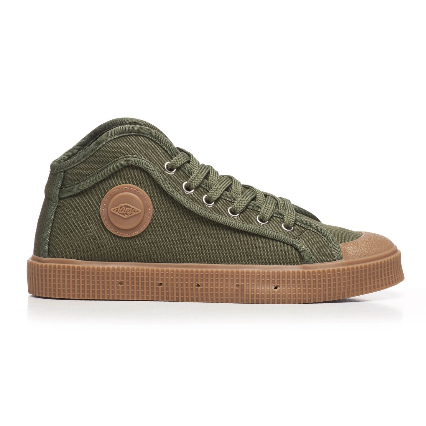 Sanjo K100 Canvas Gum - Kaki
