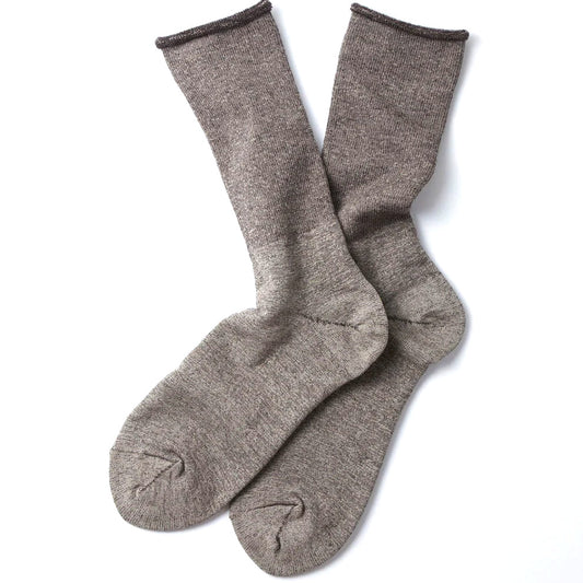 Rototo Double Face Merino Light - Grey / Dark Brown