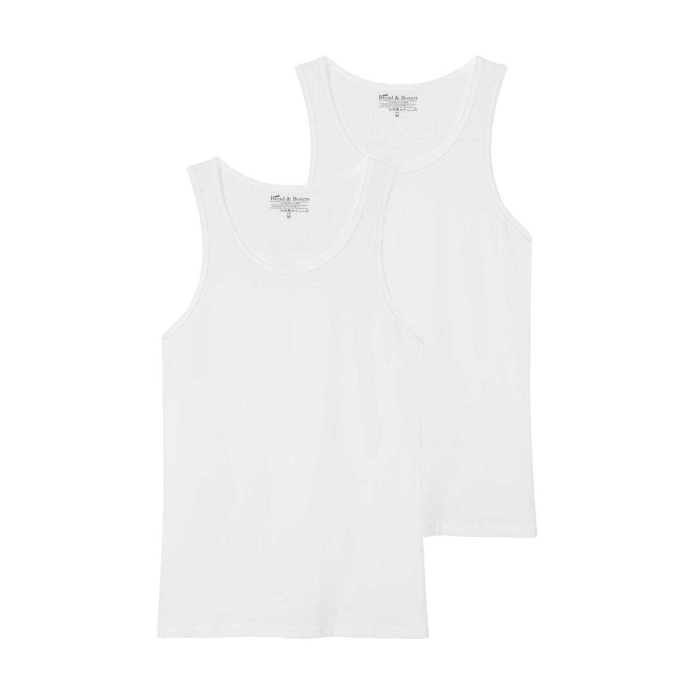 2er-Pack Tanktops – Weiß