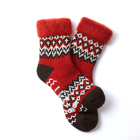 Rototo Nordic Room Sock - Red