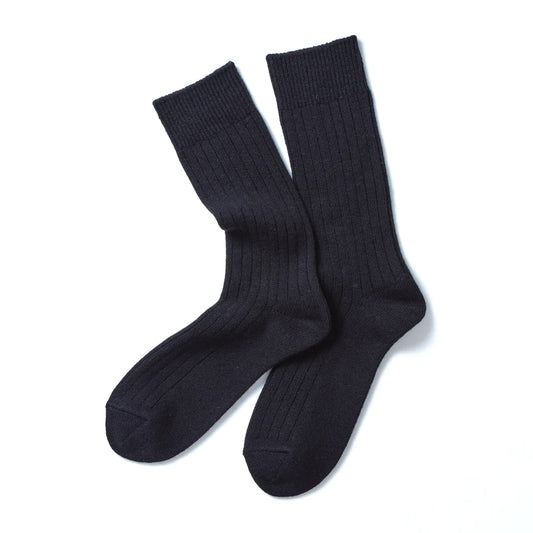 Rototo Cotton Wool Rib - Black