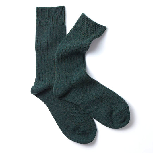 Rototo Cotton Wool Rib - Dark Green