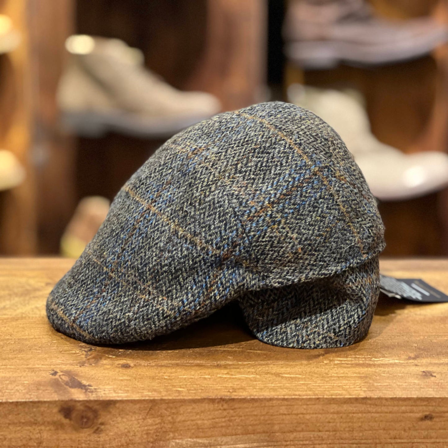 Flatcap Harris Tweed Ohrenklappen - Forest