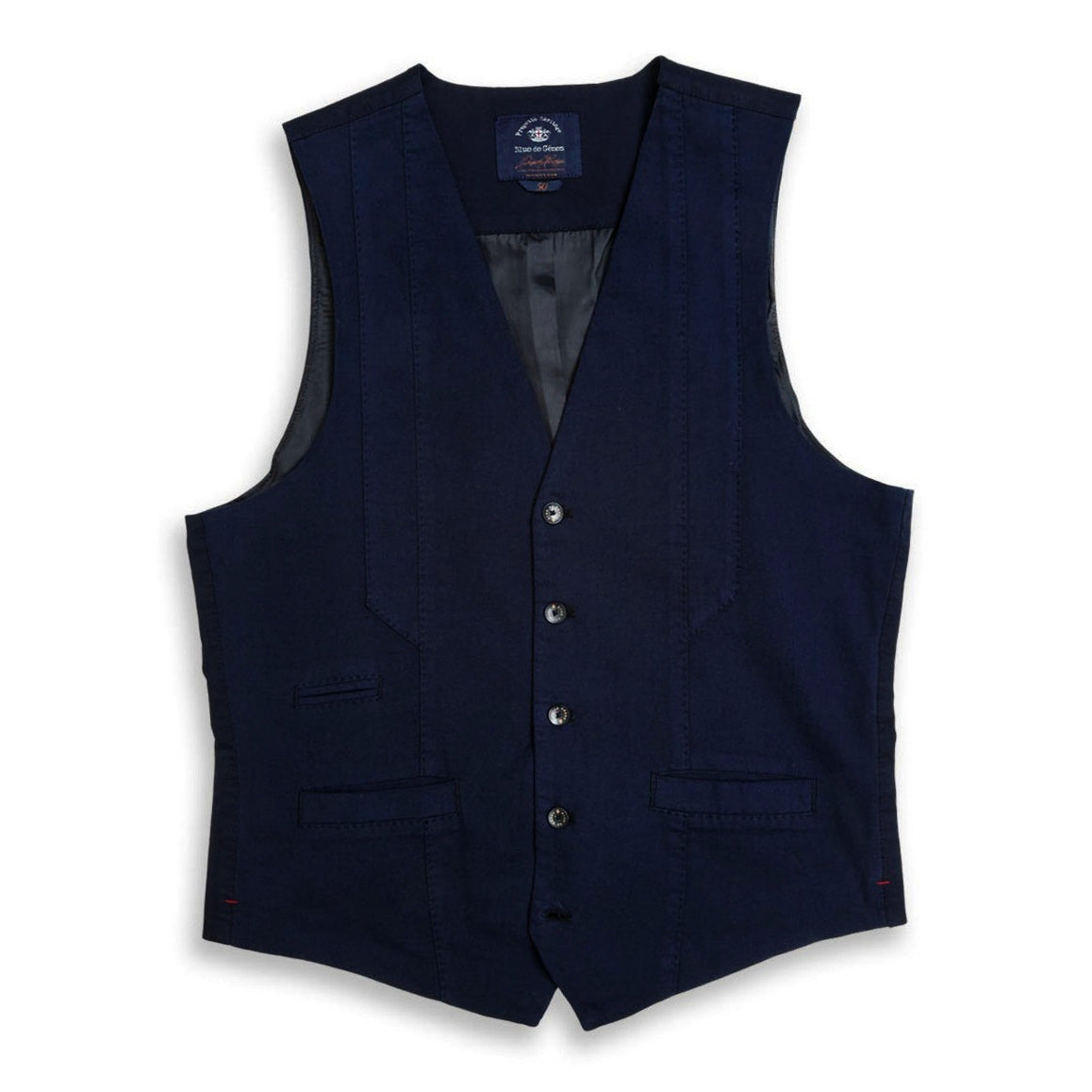 Blue de Genes Pieve Gusto Washed Gilet - Dark navy