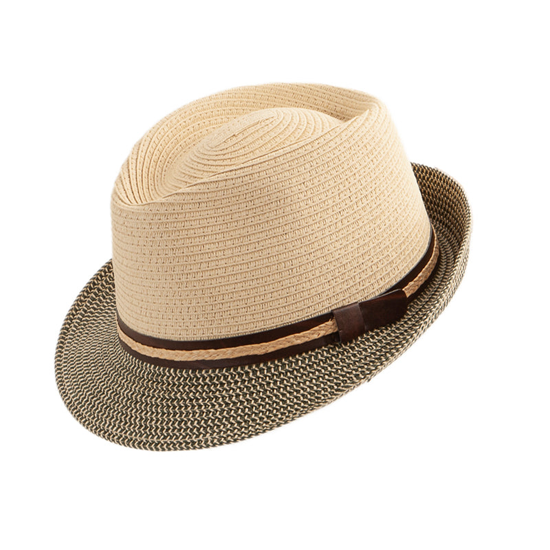 Trilby Rafia Bicolor - Natur / Khakl