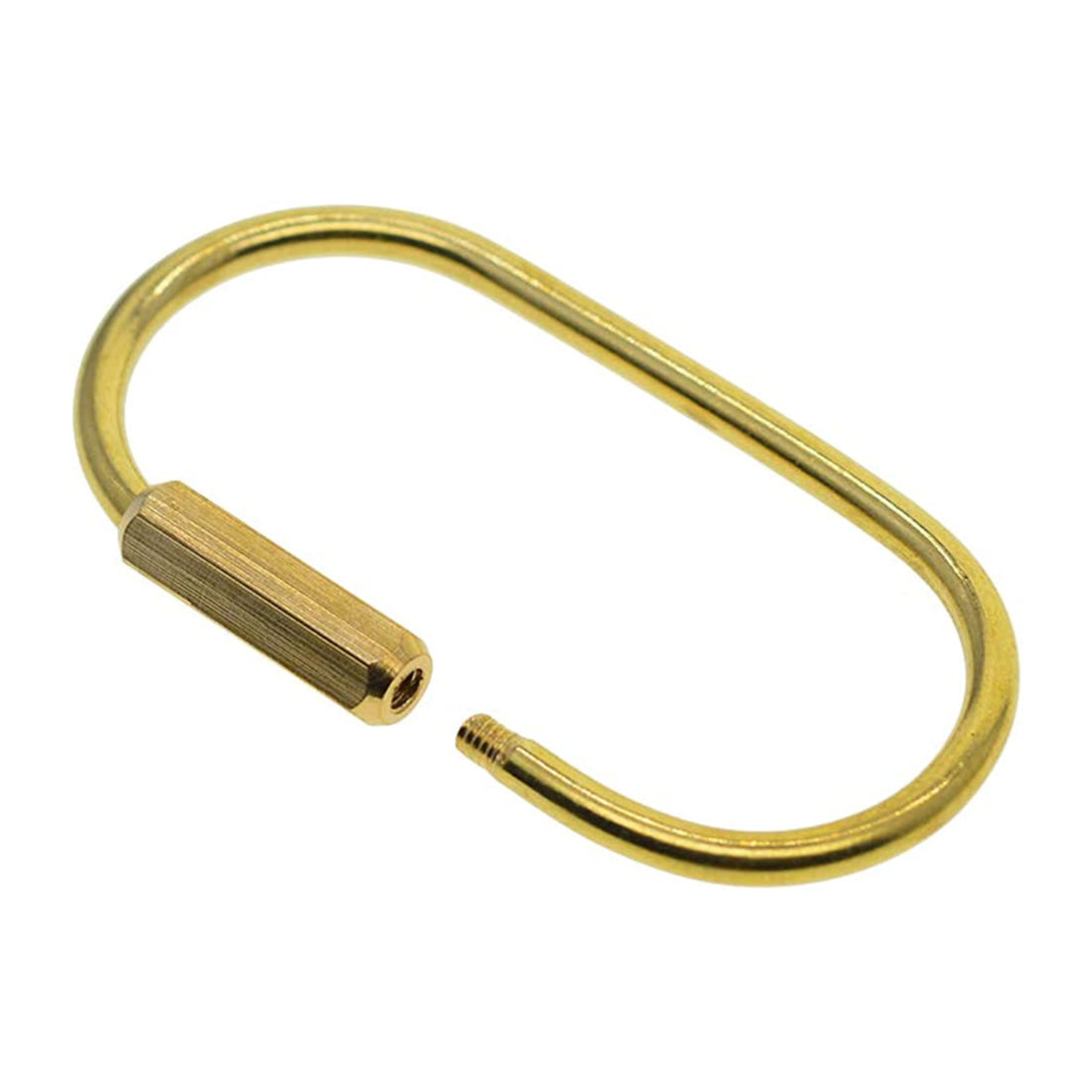 Brass Keyring Carabiner Small