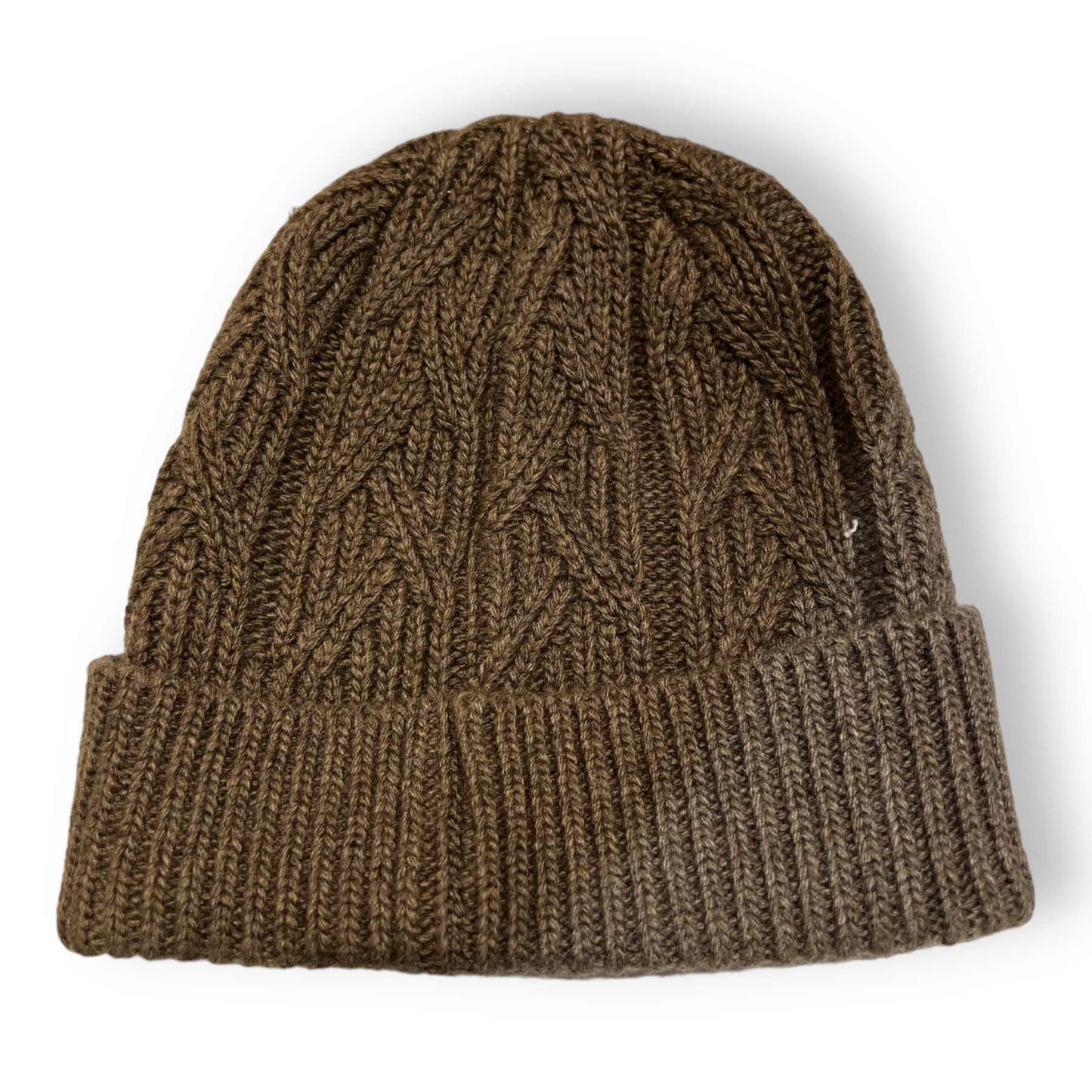 Cahsmere Merino knitted Beanie -Brown