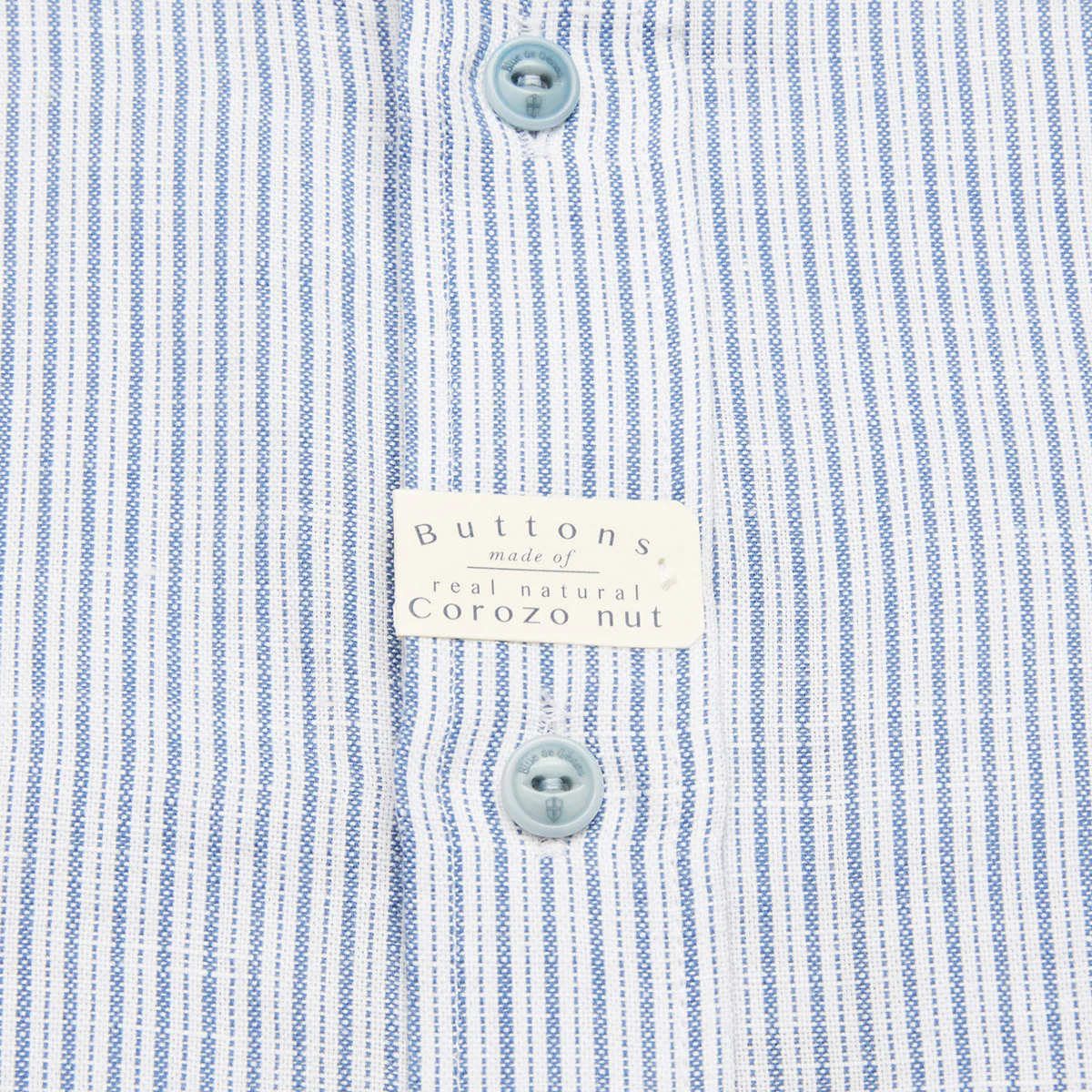 Enrico Grass Shirt - Navy Stripe