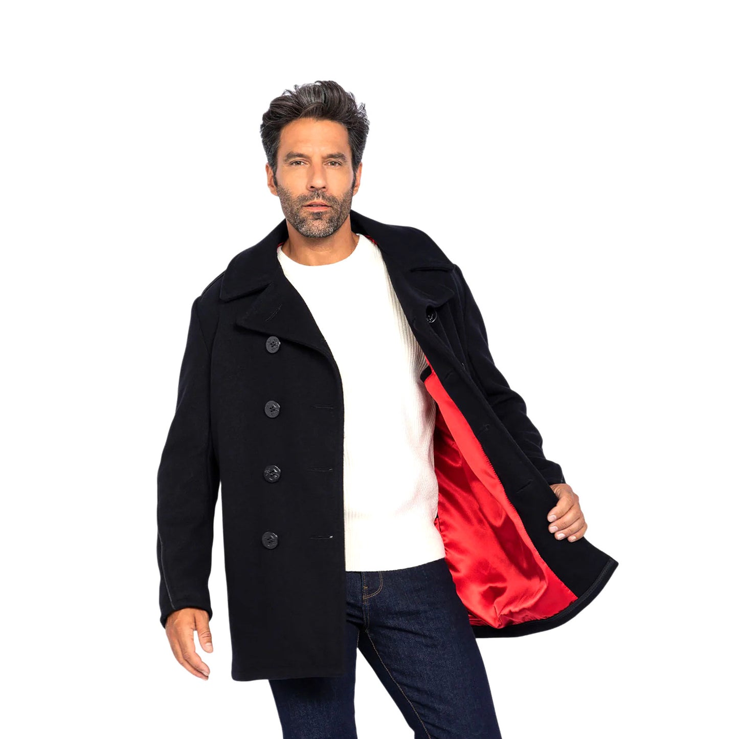 740C Peacoat wool - Navy