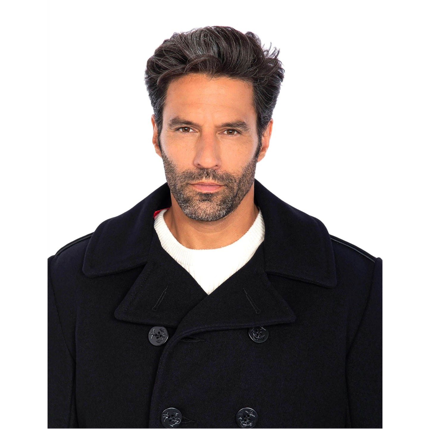 740C Peacoat wool - Navy