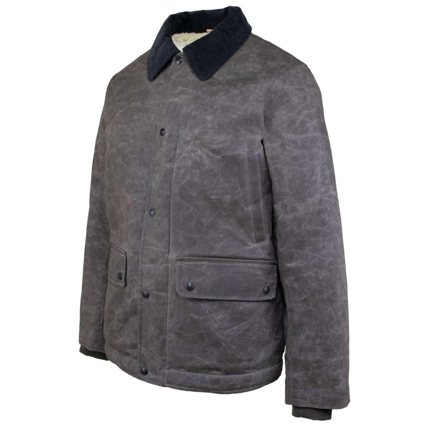 Country-Jacke aus gewachster Baumwolle - Anthrazit