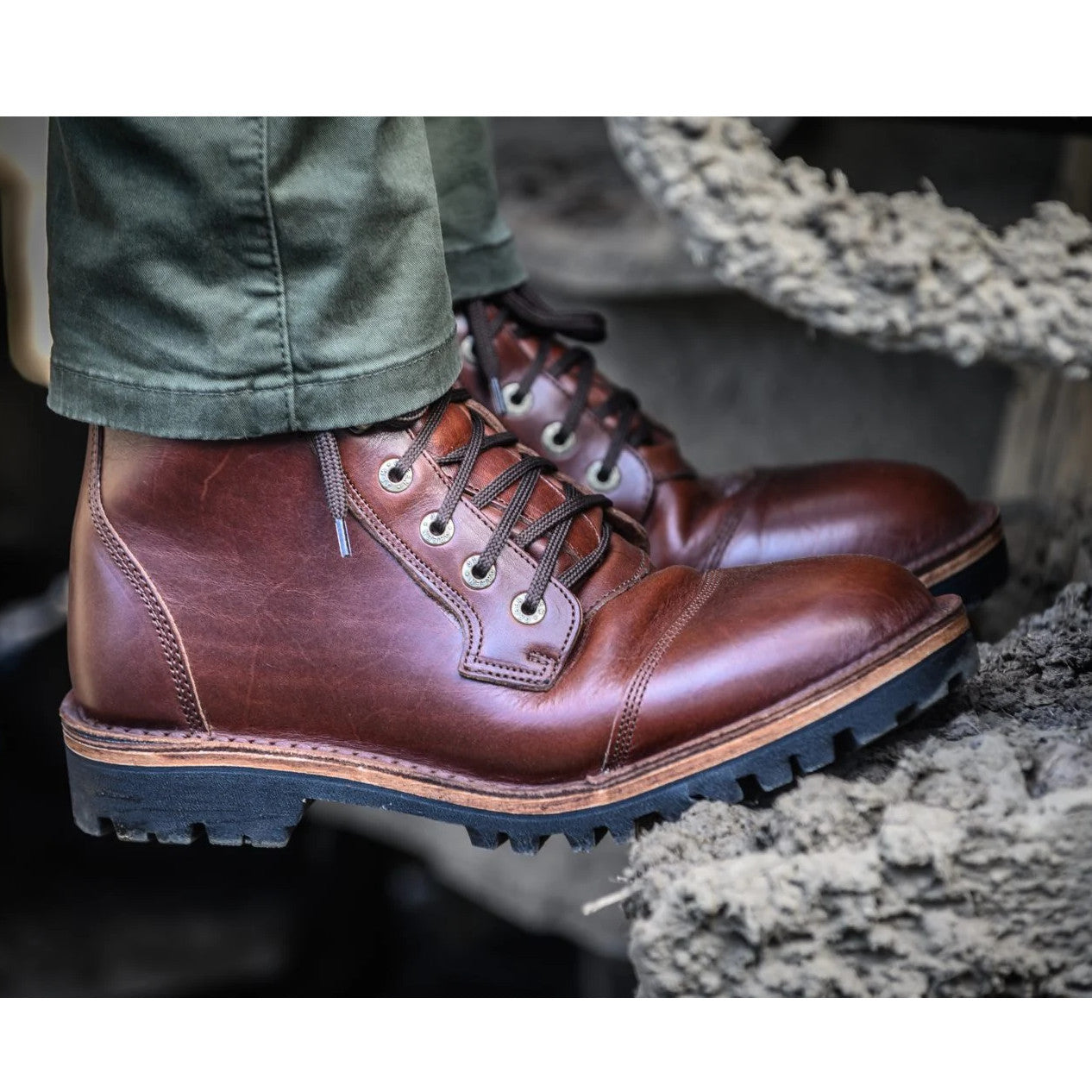Numzaan Lug Sole - Walnut Veg Tan