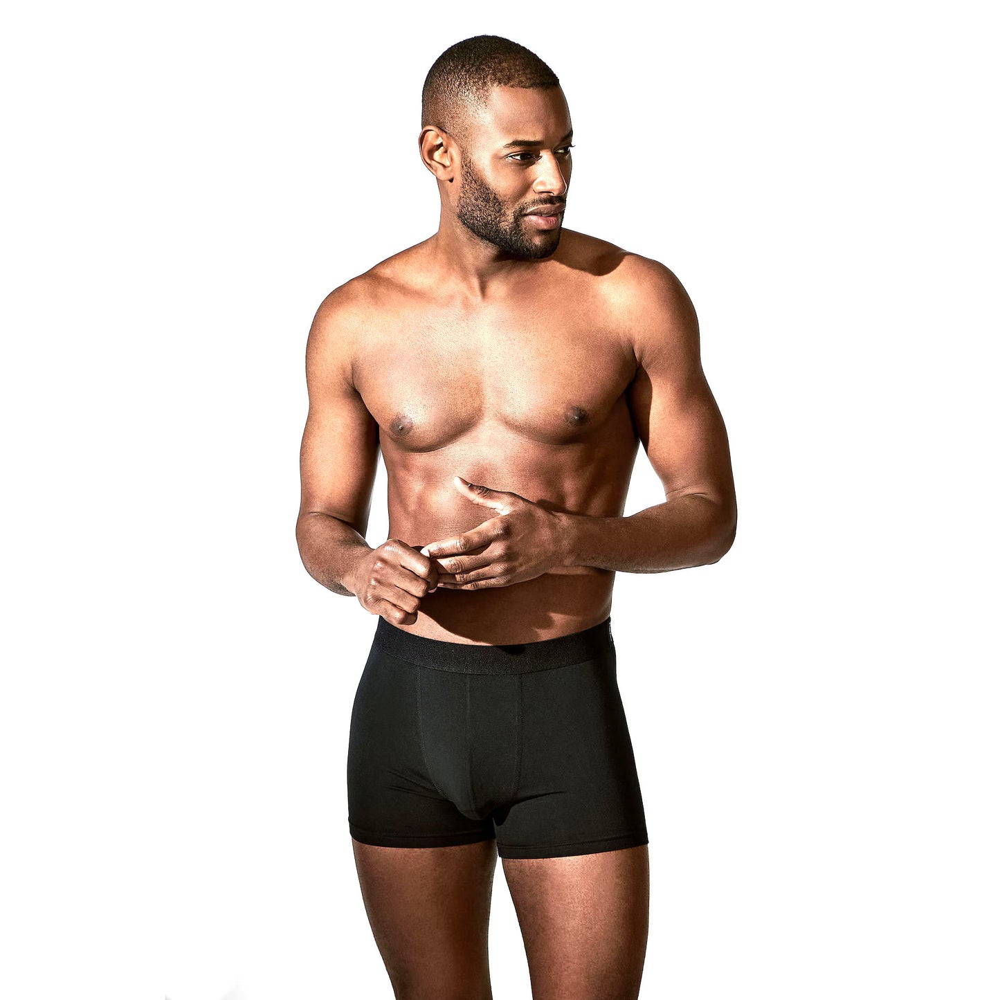 Bread & Boxers 2-Pack Modal Boxer Brief - Black