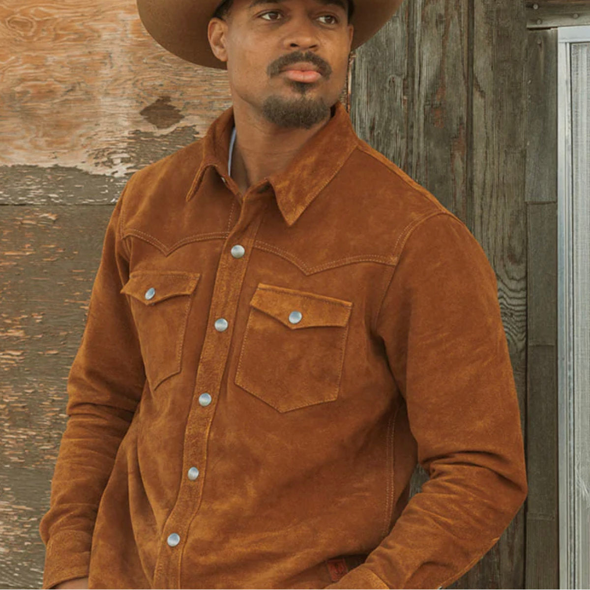 Buffalo Fenceline Shirt Jacket on model