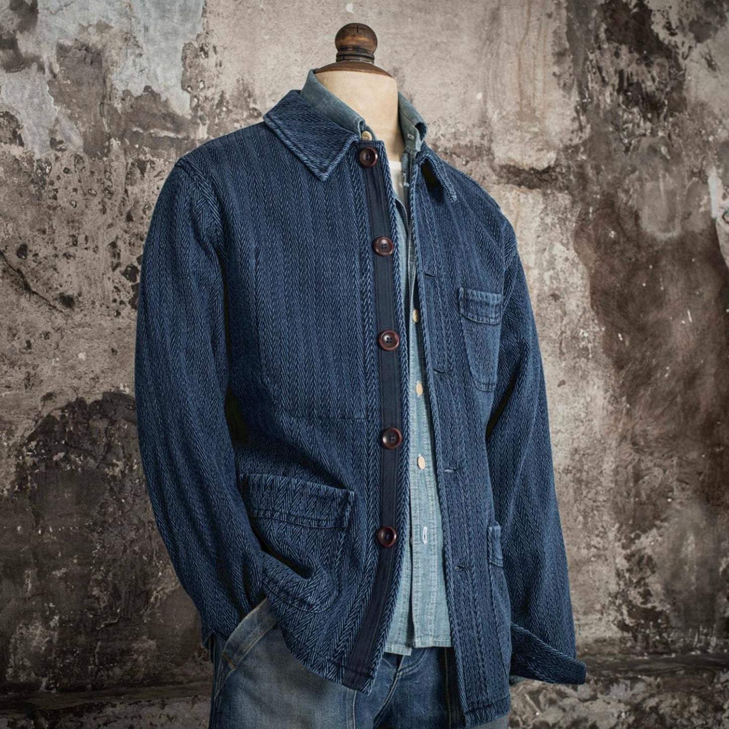 Bourgeron Sashiko - Indigo