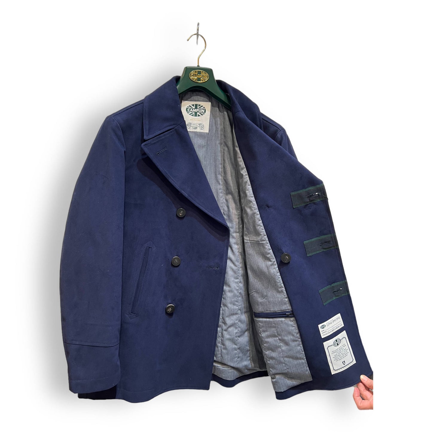 Bridge Peacoat Brushed Cotton - Navy