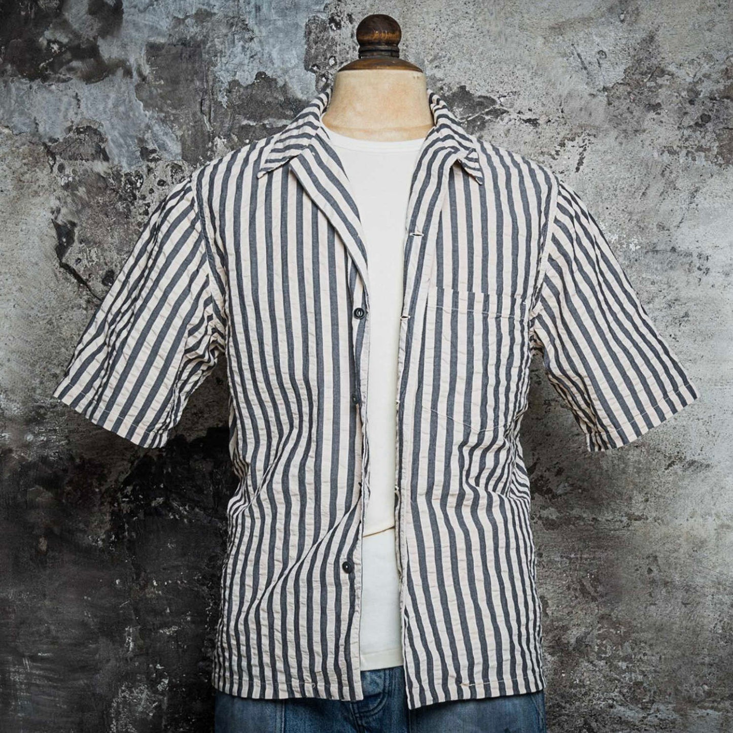 Chemisette 50´s Natural / Black Stripe
