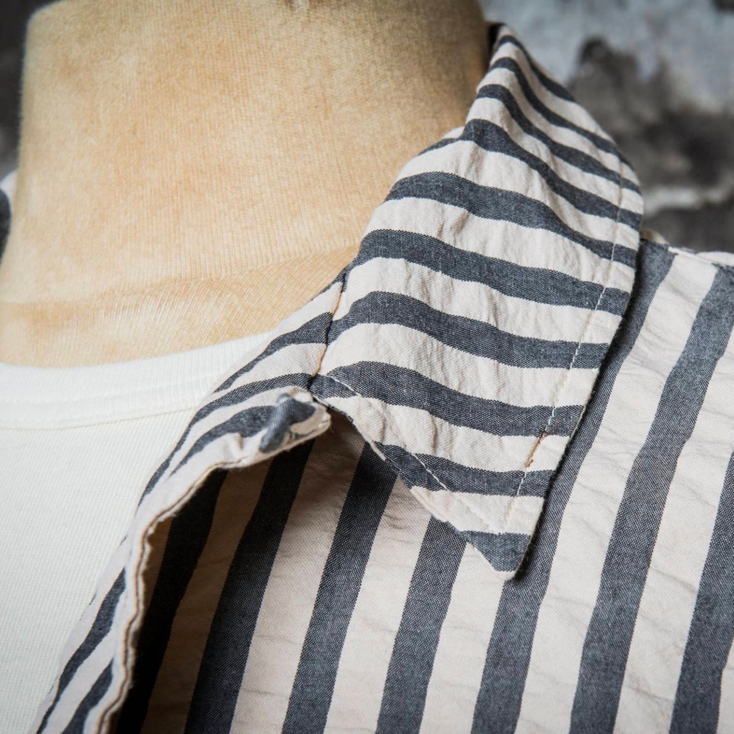 Chemisette 50´s Natural / Black Stripe