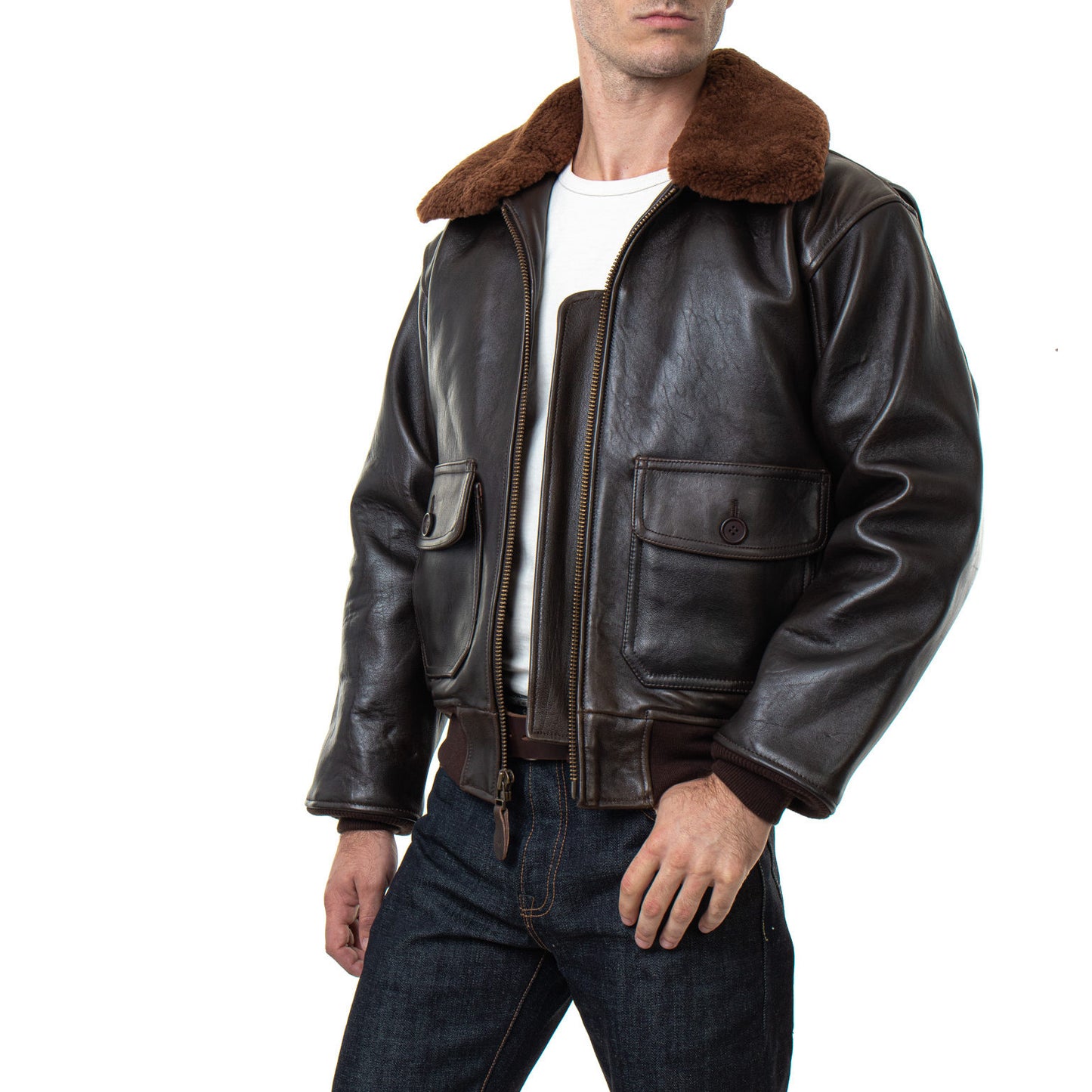 Schott G-1 Wings of Gold Lambskin Pilot Jacket