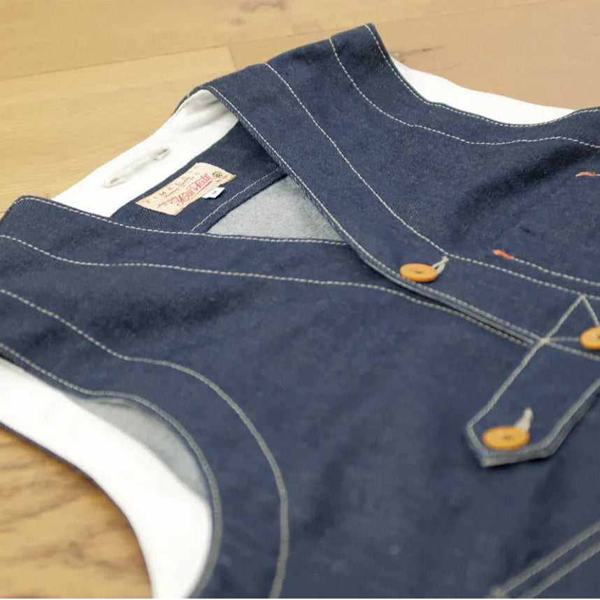 Hens Teeth Denim Vest - Raw