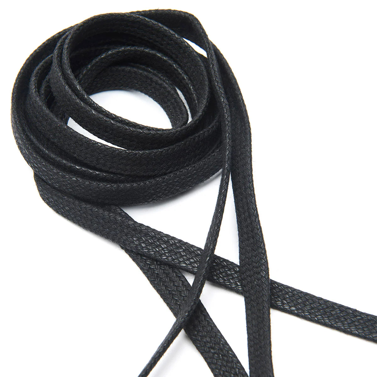 Flat Cotton Waxy Lace 110cm - Black