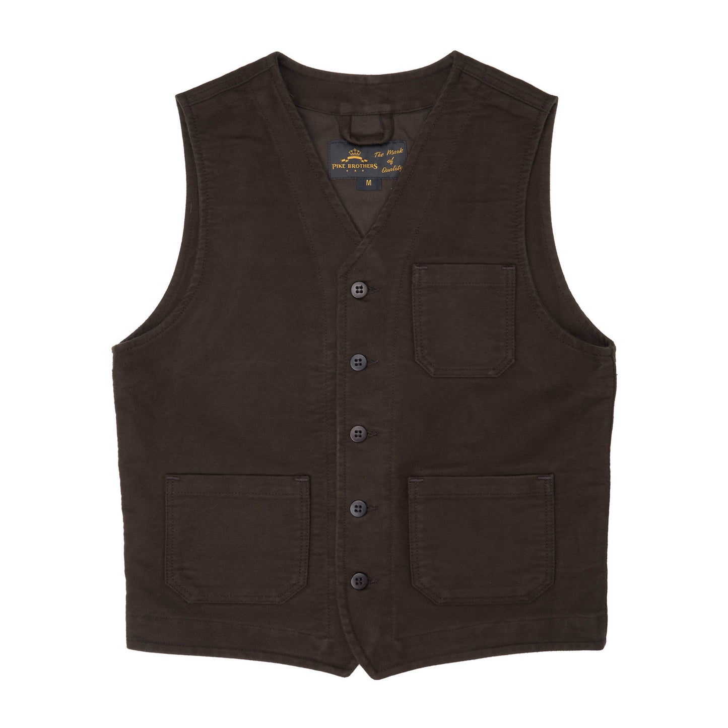 1937 Roamer Weste Moleskin Soil Brown