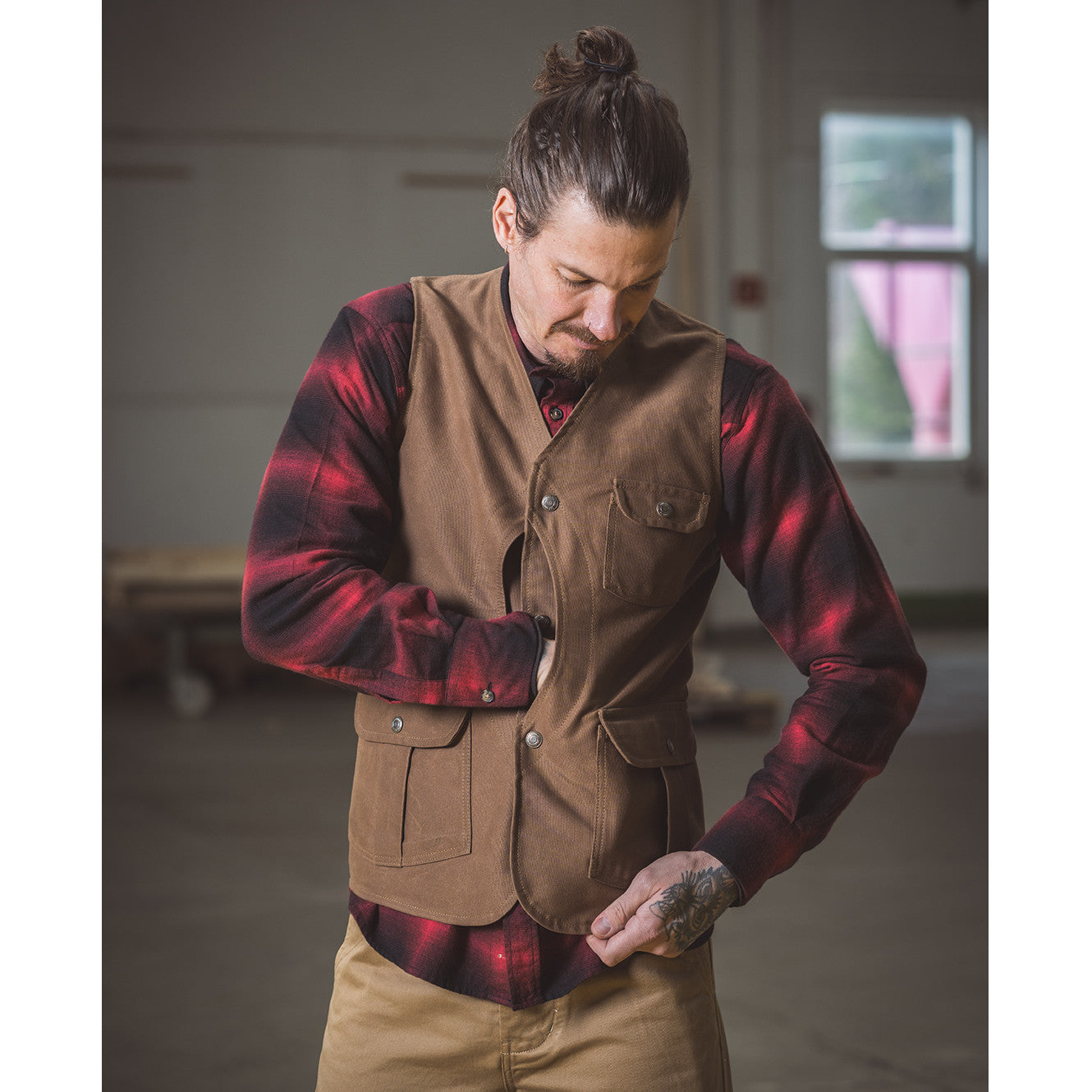 1928 Hunting Vest - Waxed Sand