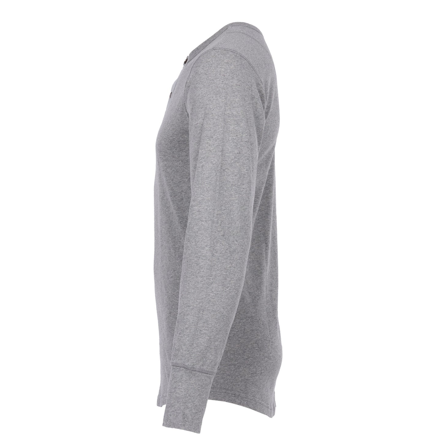 1927 Henley Long Sleeve - Light Grey Melange