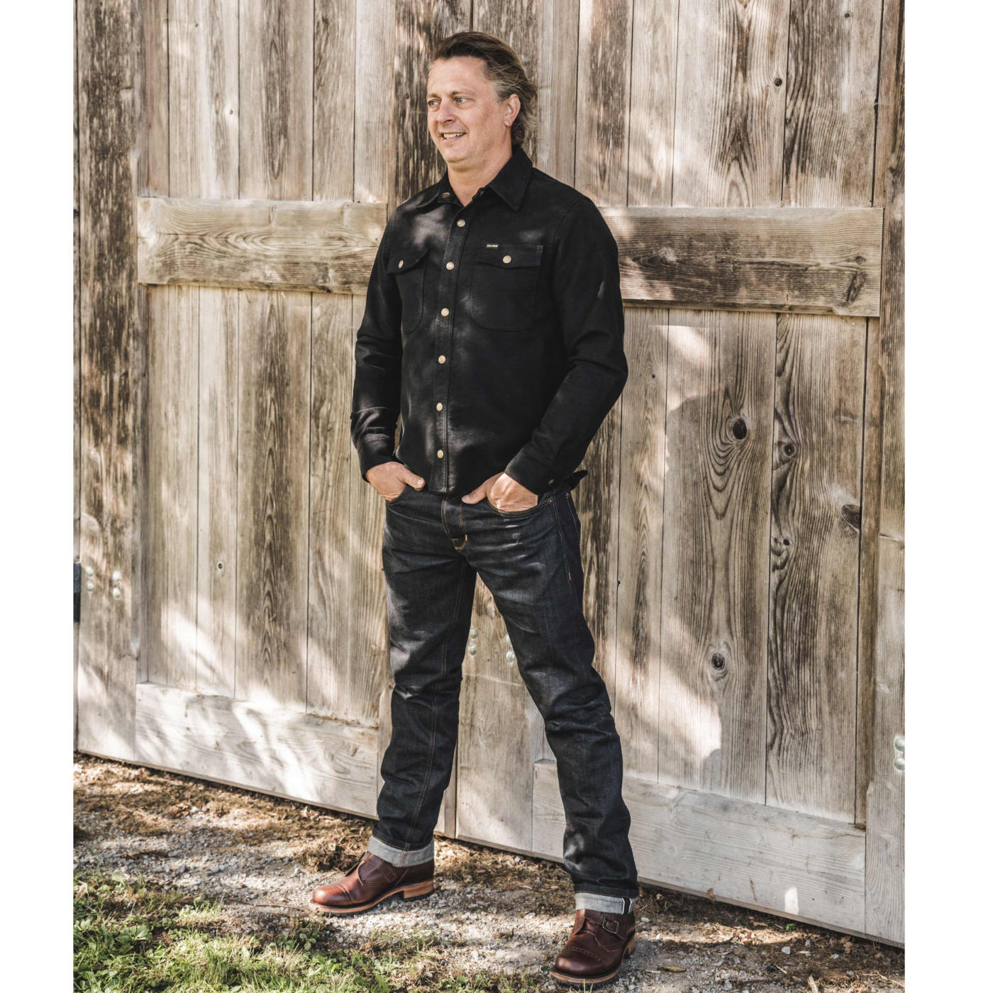 Pike Brother 1943 CPO Moleskin Shirt - Sulphur Black