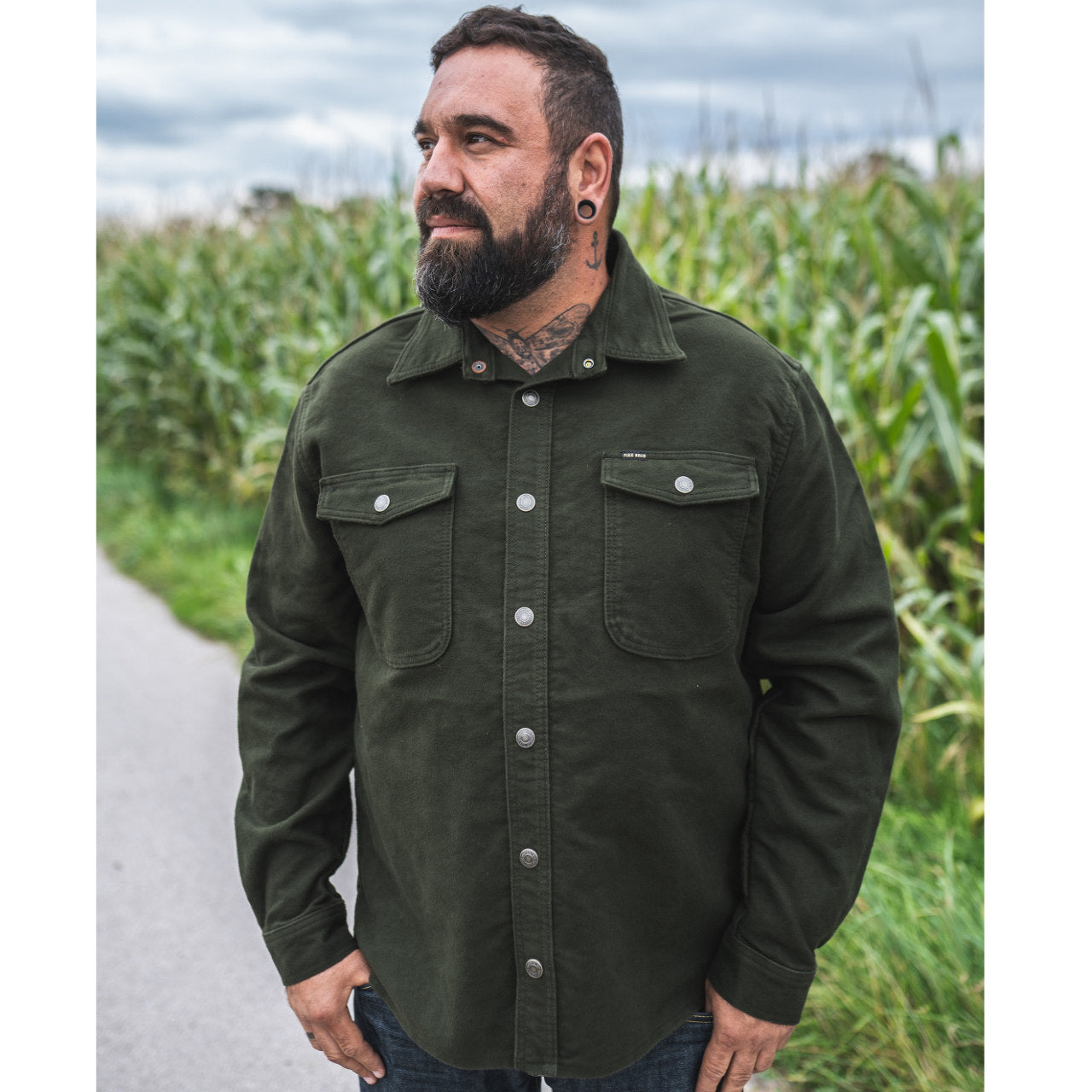 1943 CPO Moleskin Shirt - Moss