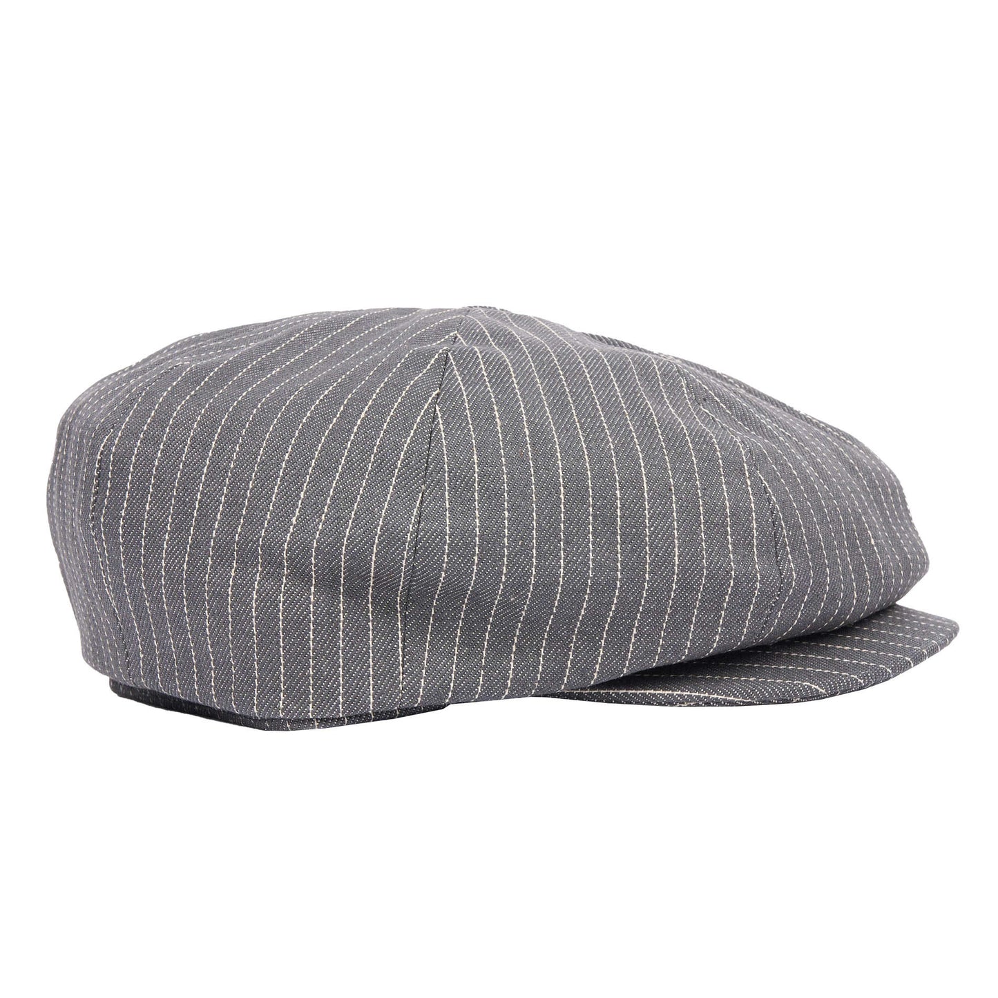 Pike Brothers 1928 Newsboy Cap Selvage Denim Grey Wabash