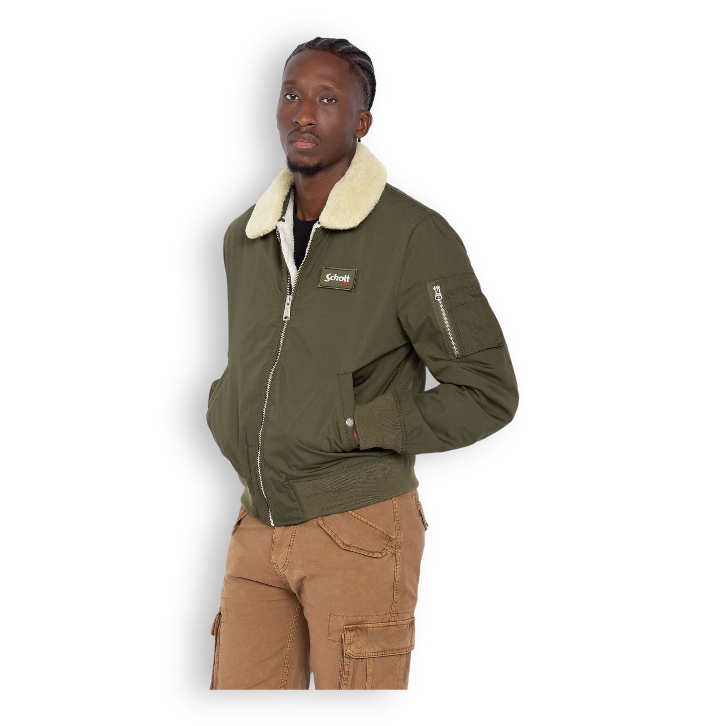 Schott USA B18 Pilote Bomber - Dark Khaki