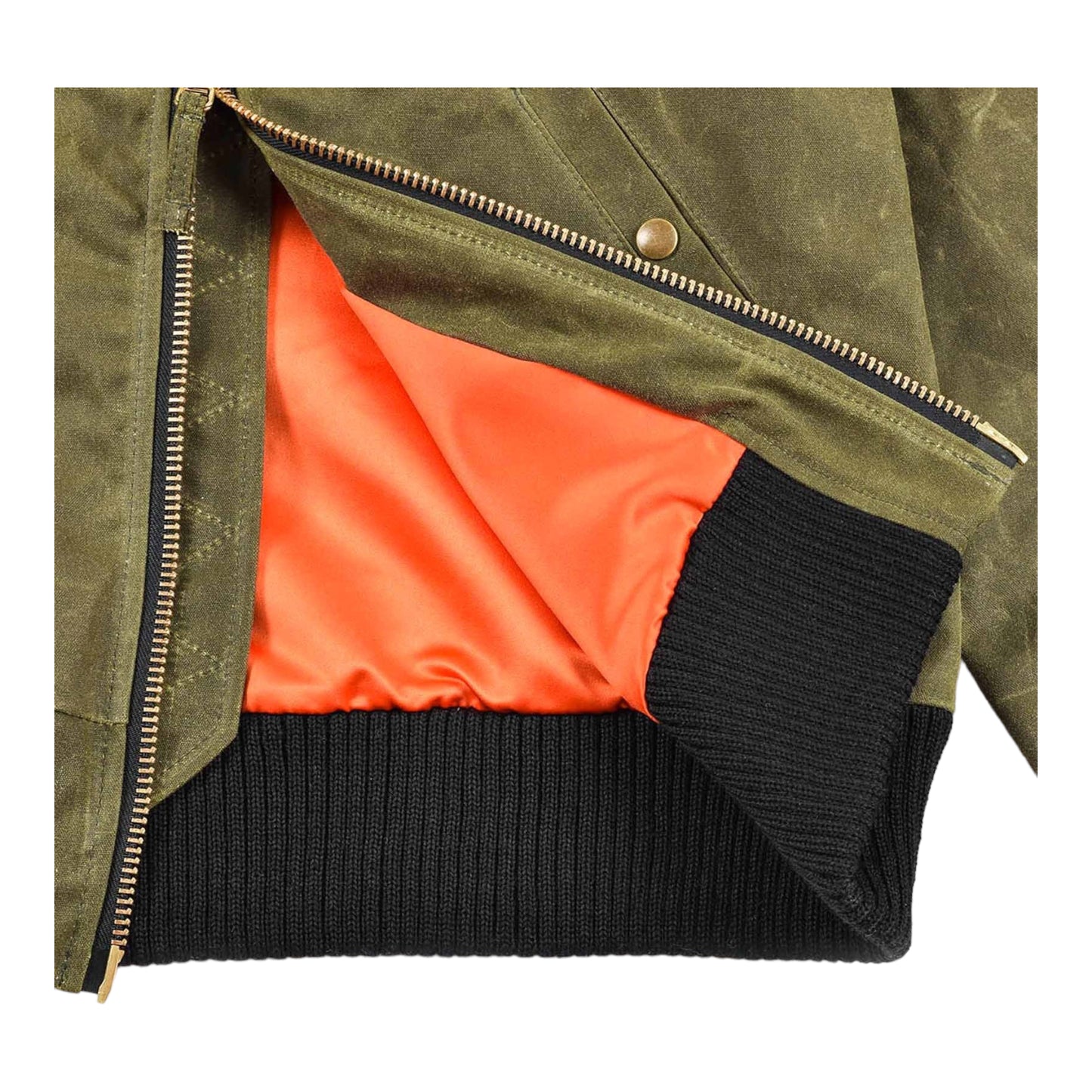 Flyer´s Club Jacke Loden Wax / Gold Mouton