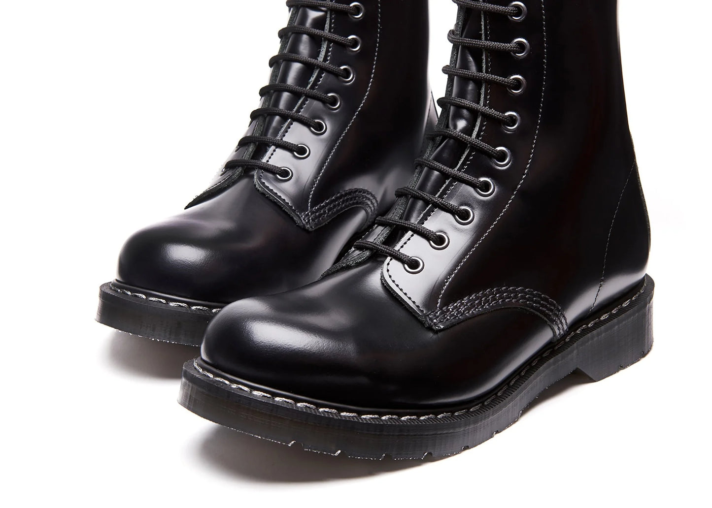 Derby Boot 8 Eye - Schwarz Hi Shine