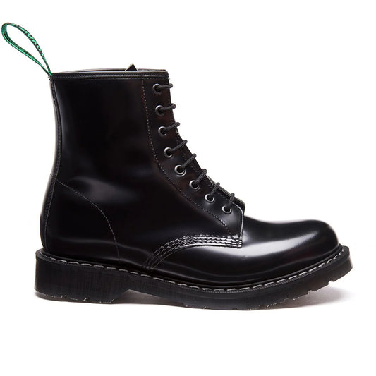 Derby Boot 8 Eye - Black Hi Shine