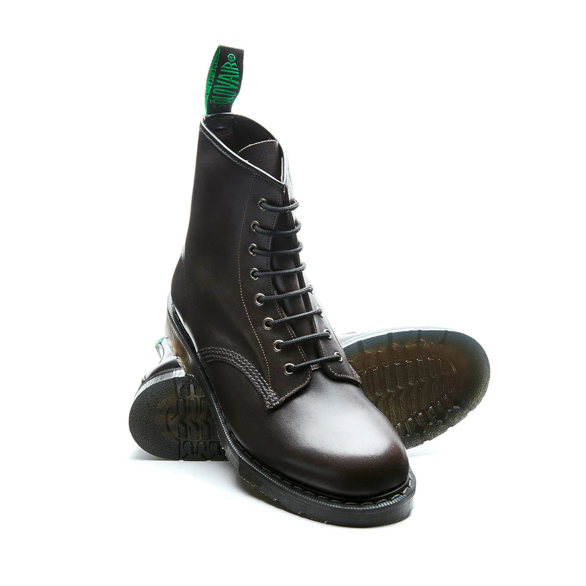 Derby Boot 8-Loch - Dark Brown Greasy