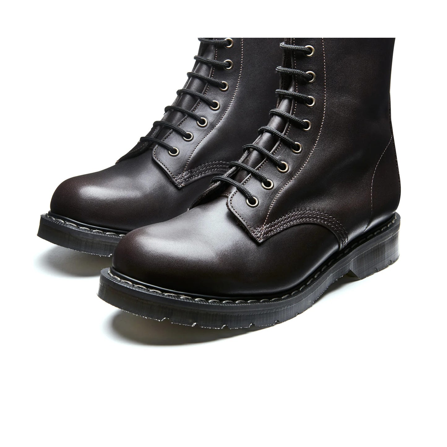 Derby Boot 8-Loch - Dark Brown Greasy