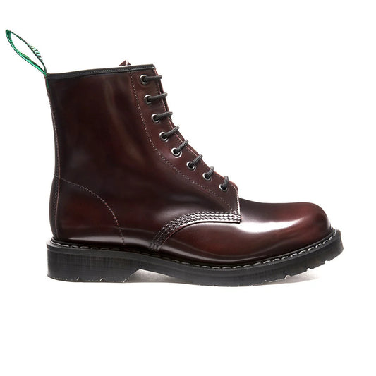 Derby Boot 8 Eye - Burgundy Rub-Off