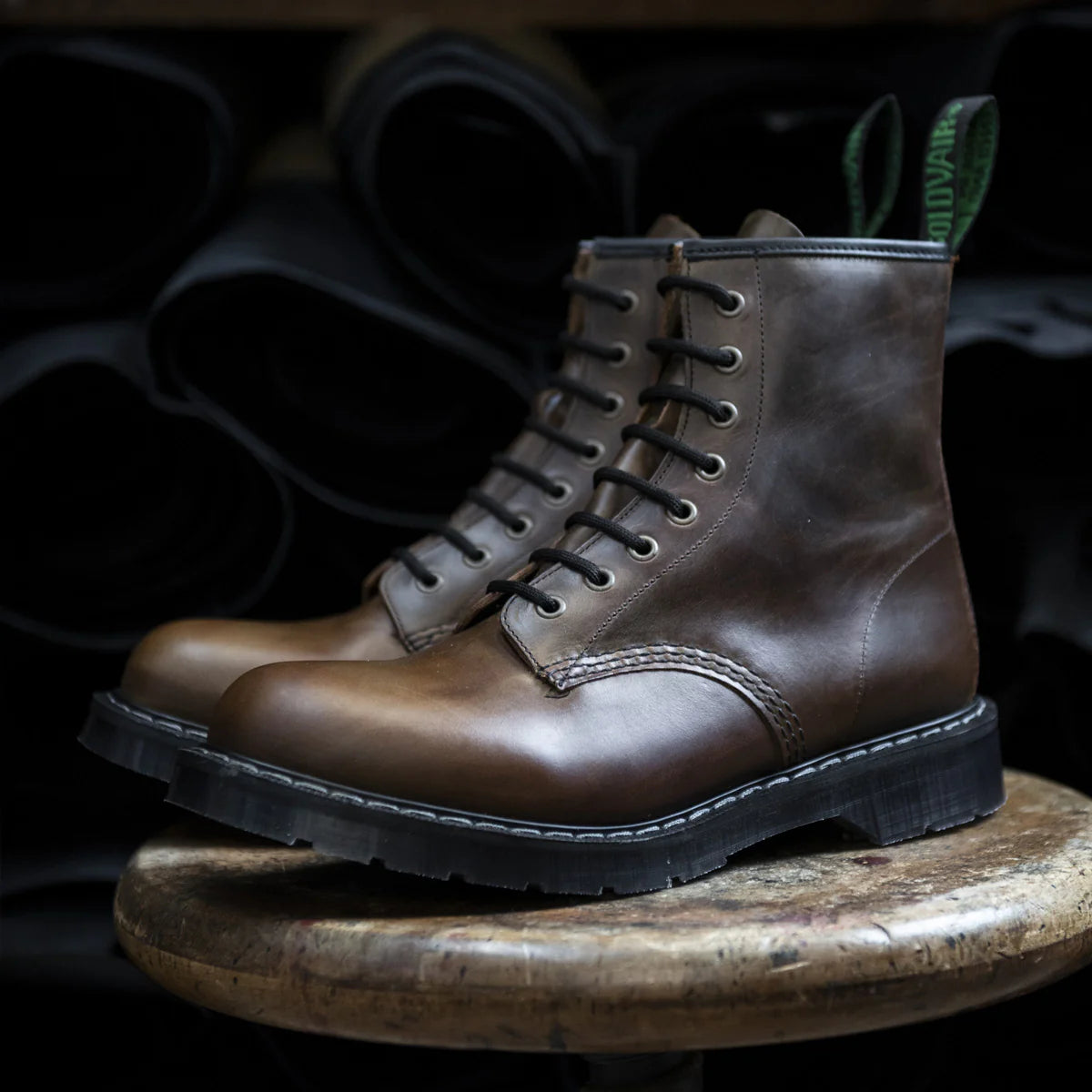 Solovair 8-Eye Derby Boot Gaucho Crazy Horse
