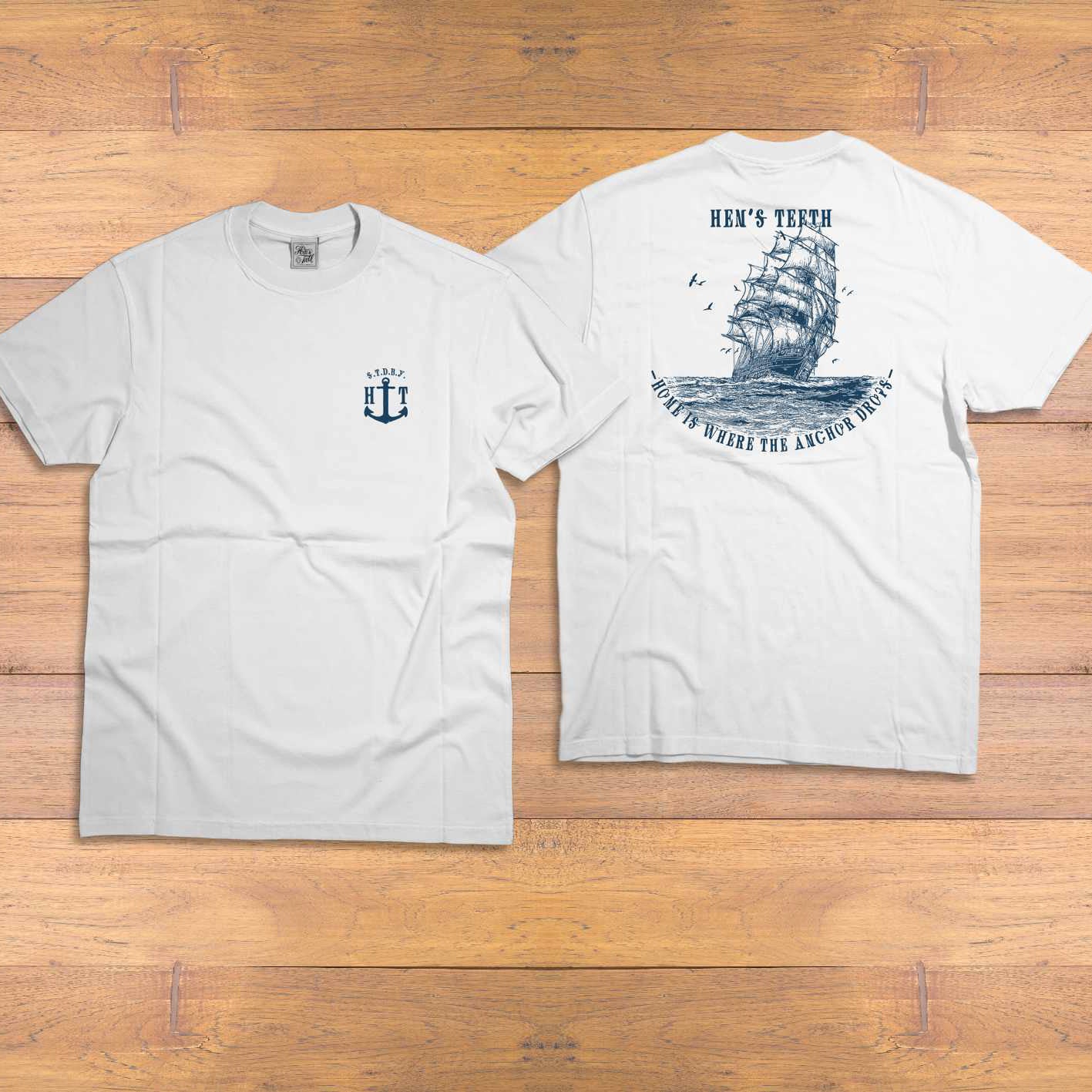 Tubular T-Shirt "Ship" - White