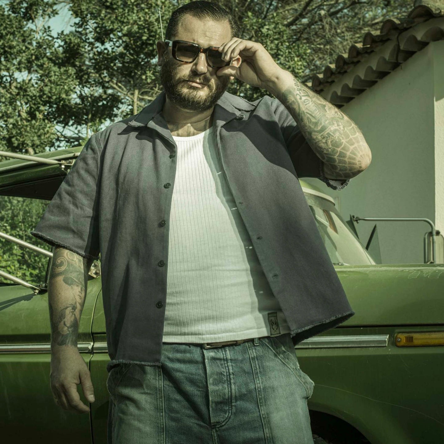 Worker Shirt - Used Blue