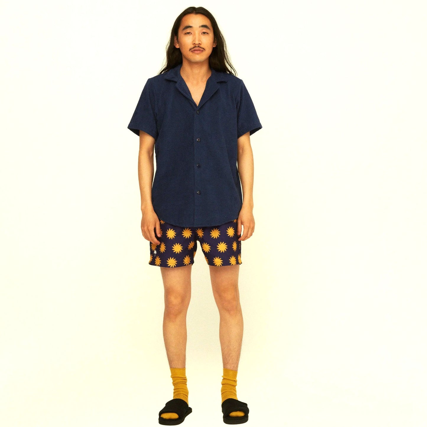 Navy Cuba Terry Shirt