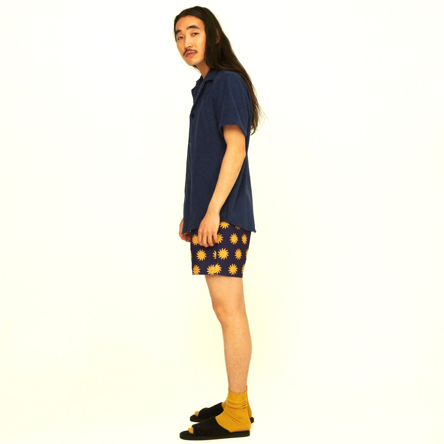 Navy Cuba Terry Shirt