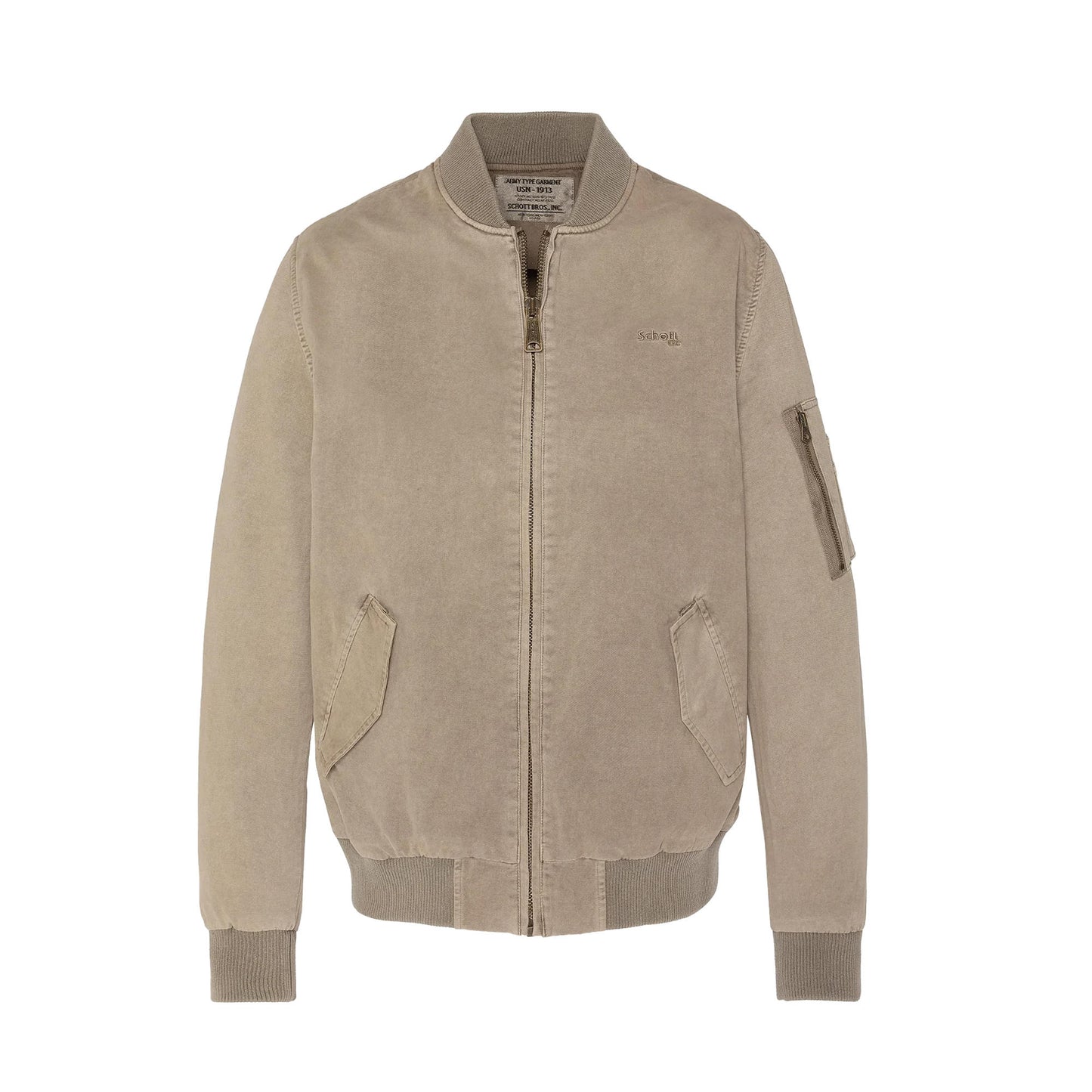 Bomber MA-1 Cotton Washed - Taupe