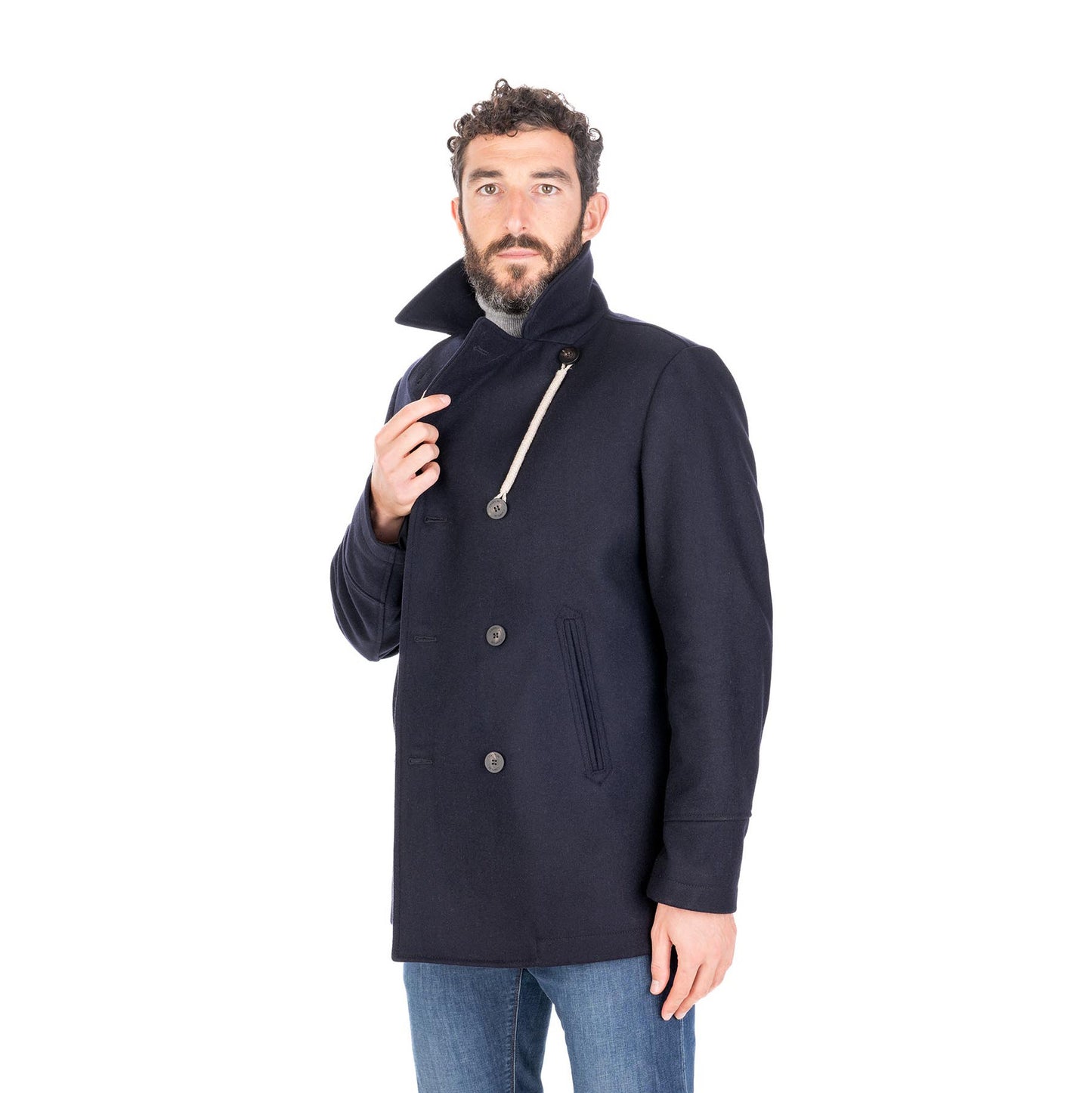 Peacoat Island Wool (F) - Navy