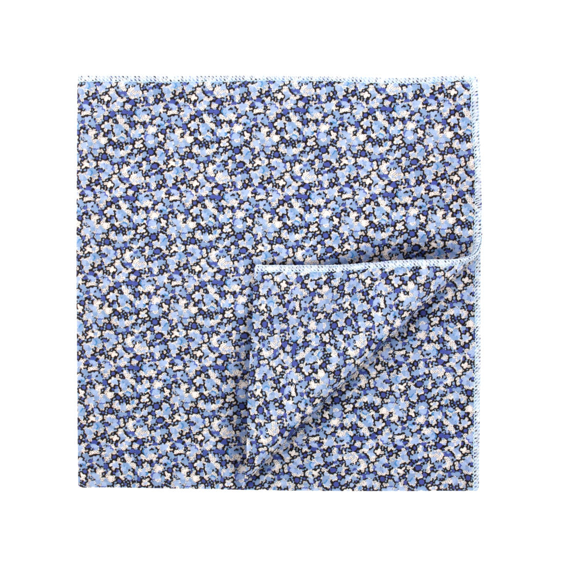 Liberty Blue Pepper Pocket Square