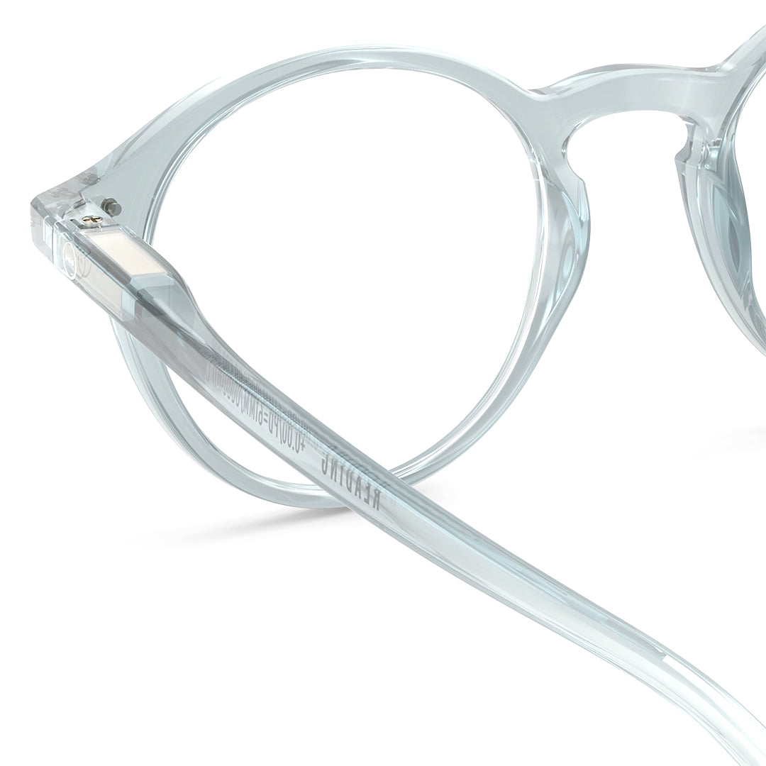 #D READING Glasses Frozen Blue