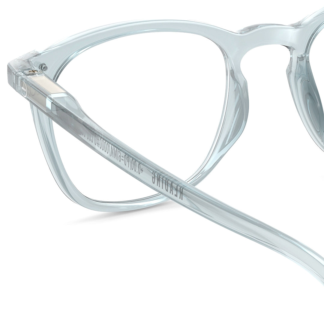 #E READING Glasses Frozen Blue