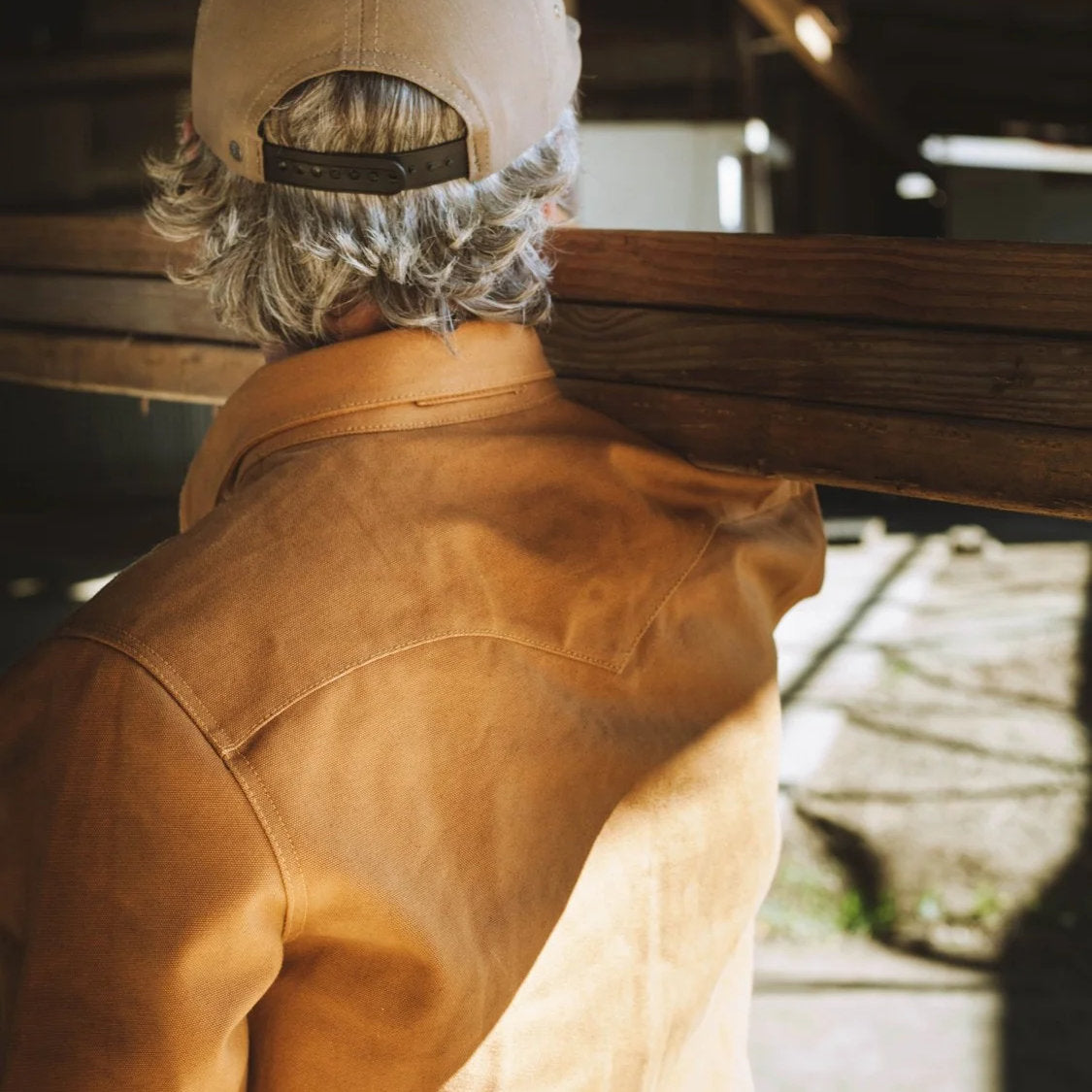 Fenceline Duck Canvas-Hemd – Cognac Raw
