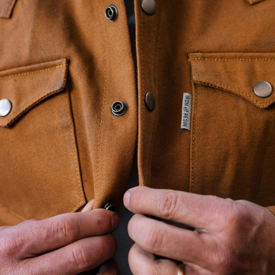 Fenceline Duck Canvas-Hemd – Cognac Raw